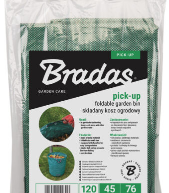 Bradas tuinafvalzak PICK-UP, opvouwbaar, 120 liter, groen