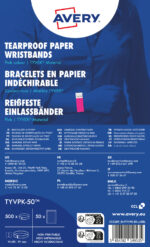 AVERY evenement-/toegangs-polsbandjes, 256 x 19 mm, neonroze