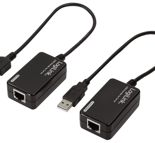 LogiLink USB 2.0 verlengsetje, zwart