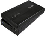 LogiLink 3,5 inch SATA harde schijfbehuizing, USB 3.0, zwart.