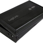 LogiLink 3,5 inch SATA harde schijfbehuizing, USB 3.0, zwart.