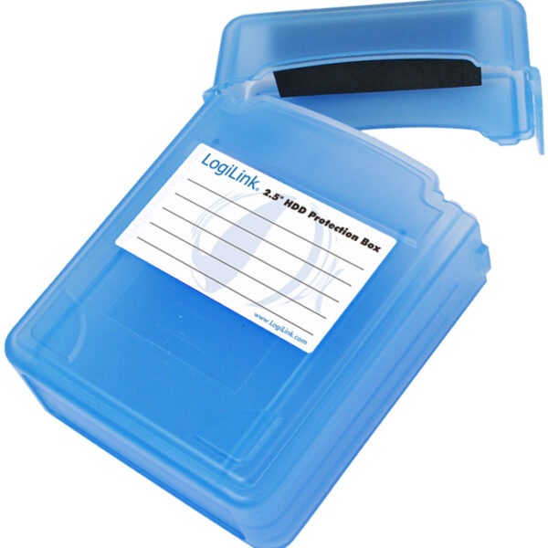 HDD-behuizing voor 2 x 2,5" harde schijven, blauw