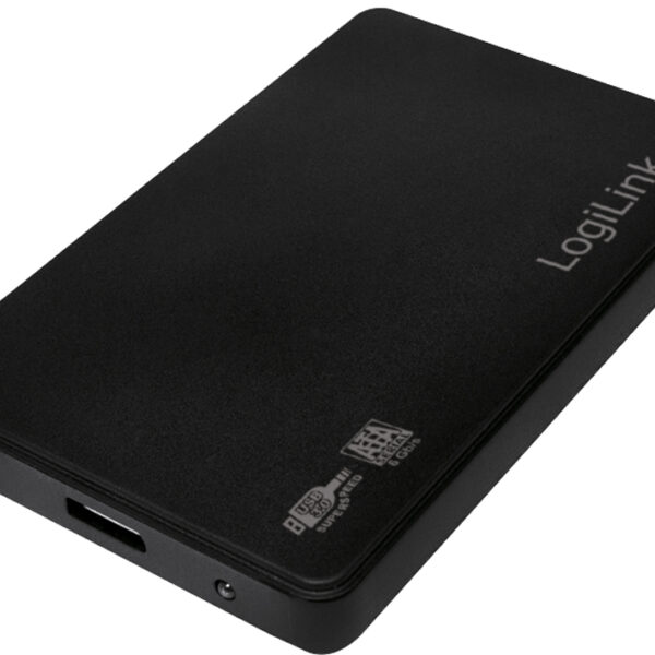 LogiLink 2,5 inch SATA harde schijfbehuizing, USB 3.0, zwart