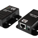 USB 2.0 verlengset met 1-poorts hub en PoE-functie