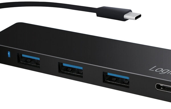 LogiLink Platte USB 3.0-hub met USB-C 3.1 Gen1-aansluiting