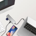 LogiLink USB-C 6-in-1 Multifunctionele Hub, zilverkleurig