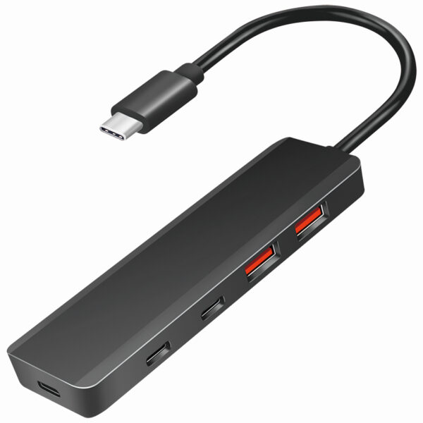 USB 3.2 Superslank Aansluitpunt, 4 Poorten, 2x USB-A, 2x USB-C