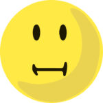 FRANKEN moderatiekaart/presentatiekaart, beoordelingssymbool: neutraal, geel