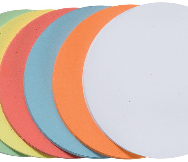 FRANKEN moderatiekaart/presentatiekaart cirkel, zelfklevend, kleuren assorti