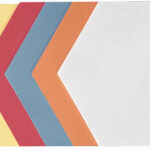 FRANKEN moderatiekaart/presentatiekaart zeshoekig/honingraat, zelfklevend, kleuren assorti