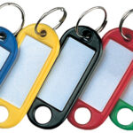 RESKAL sleutelhanger met ring, diameter: 14 mm, kleuren assorti