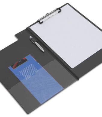 RAPESCO klembord-map, DIN A4, PVC-folie, zwart