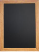 Securit krijtbord UNIVERSAL, met houten rand, teak
