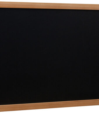 Securit krijtbord WOODY, met houten rand, teak, 400 x 600 mm