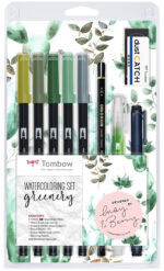 Tombow Watercoloring-set ´Greenery´, 11-delig