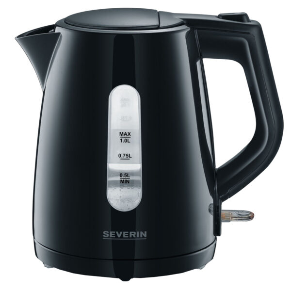 Elektrische waterkoker 1 liter, zwart