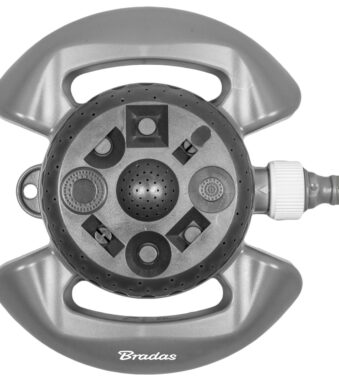Bradas gazonsproeier WHITE LINE, 8 functies, grijs