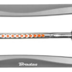 Bradas zwenksproeier WHITE LINE, 18 nozzles, grijs/oranje
