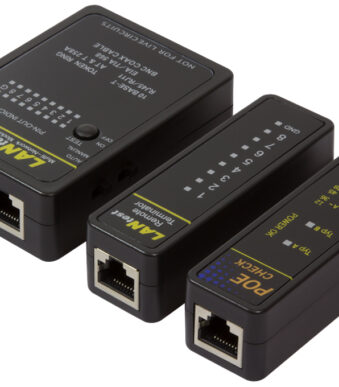 LogiLink netwerkkabeltester met PoE-detector, zwart