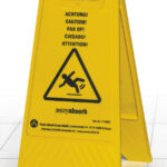 easyabsorb - Waarschuwingsbord 'Let op: Glad' - Geel