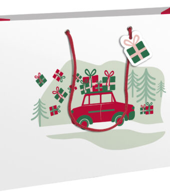 Clairefontaine kerst-cadeauzak 'Hohoho', groot