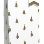 Clairefontaine kerstflesgift 'Gouden kerstbomen'