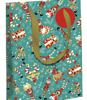 Clairefontaine Kerstcadeauzakje 'Elfjes', middelmaat