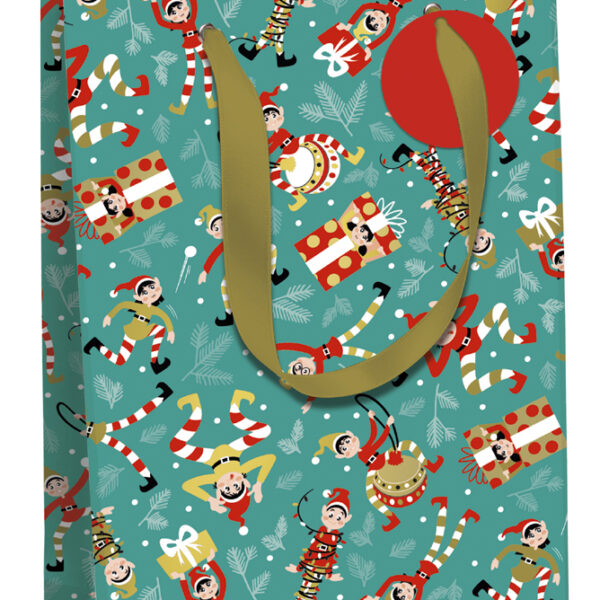 Clairefontaine Kerstcadeauzakje 'Elfjes', middelmaat