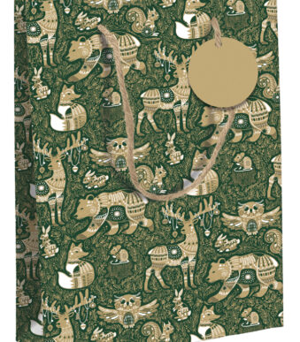 Clairefontaine Kerstcadeau-tas 'Bos', middel