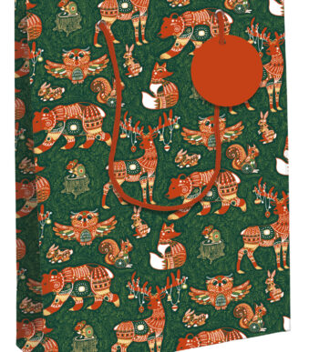 Clairefontaine Kerstcadeau-tas 'Bos', middel