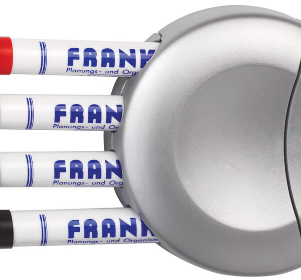 FRANKEN stifthouder voor 4 schrijfstiften, incl. bordwisser