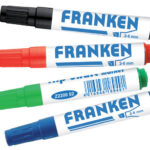 FRANKEN Flipover markers, wigpunt, 2-6 mm, 4 stuks in etui