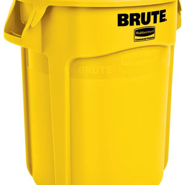 Rubbermaid container BRUTE 75, 7 liter, van PP, geel