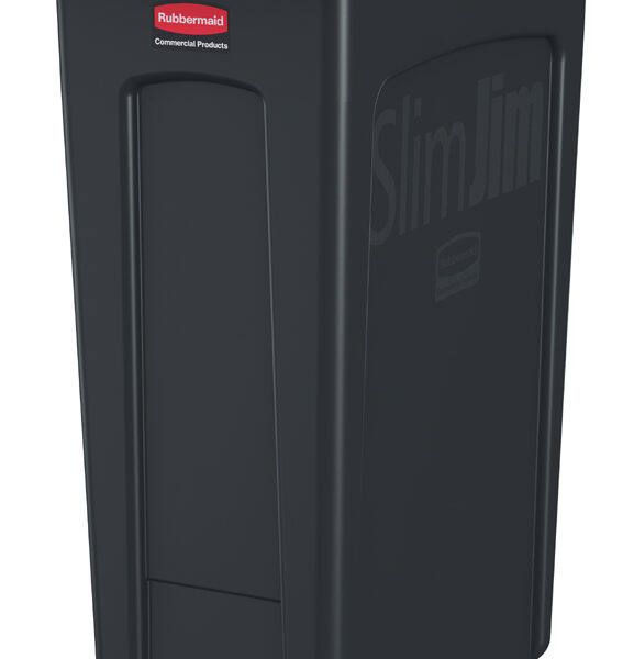 Rubbermaid afvalbak Slim Jim met ventilatiekanalen