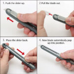 NT Cutter A 551 P, kunststof cutter met bladenmagazijn