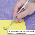 NT Cutter AD-2P, behuizing van metaal, kleur: zilver