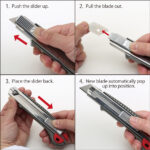 NT Cutter L-2000RP, aluminium-behuizing, 18 mm mesblad, antraciet