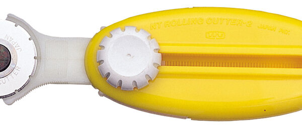 NT Cutter rolmes, kunststof-behuizing, perforatiesnede, geel