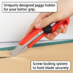 NT Cutter L-550 P, kunststof-behuizing, 18 mm blad, rood