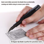 NT Cutter PMGA-EV02, gecoat aluminium, zwart