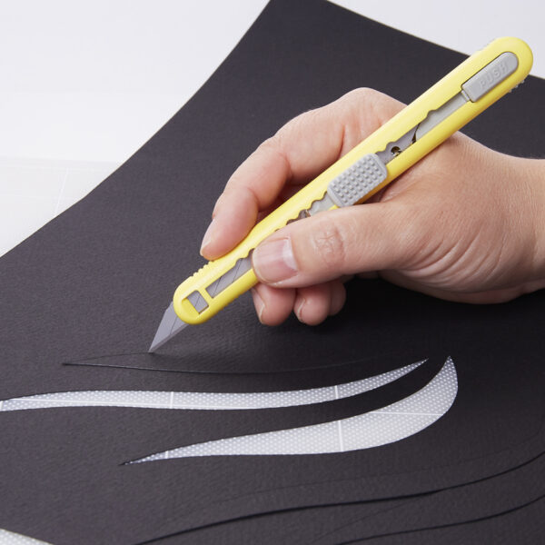 NT Cutter A-553P, kunststof-behuizing, geel