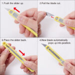 NT Cutter A-553P, kunststof-behuizing, geel