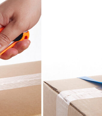 NT Cutter SL20P, kunststof-behuizing, oranje