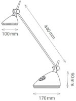 Hansa LED-bureaulamp Rio, antraciet