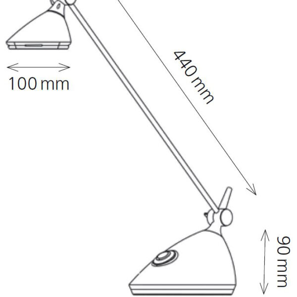 Hansa LED-bureaulamp Rio, antraciet