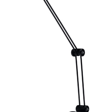 Hansa LED-bureaulamp Space, zwart gesatineerd