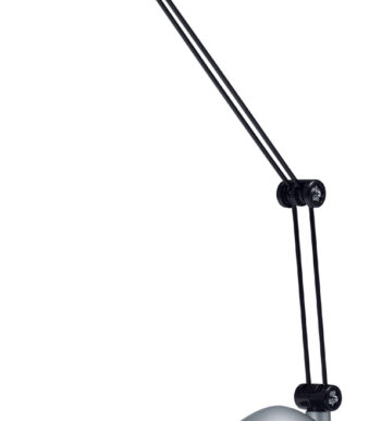 Hansa LED-bureaulamp Space, zilver gesatineerd