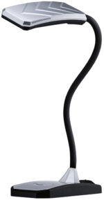 Hansa LED-bureaulamp Twist, zilver