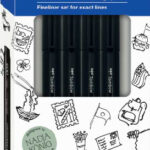 Tombow Fineliner MONO drawing pen 'Bold Set', set van 4