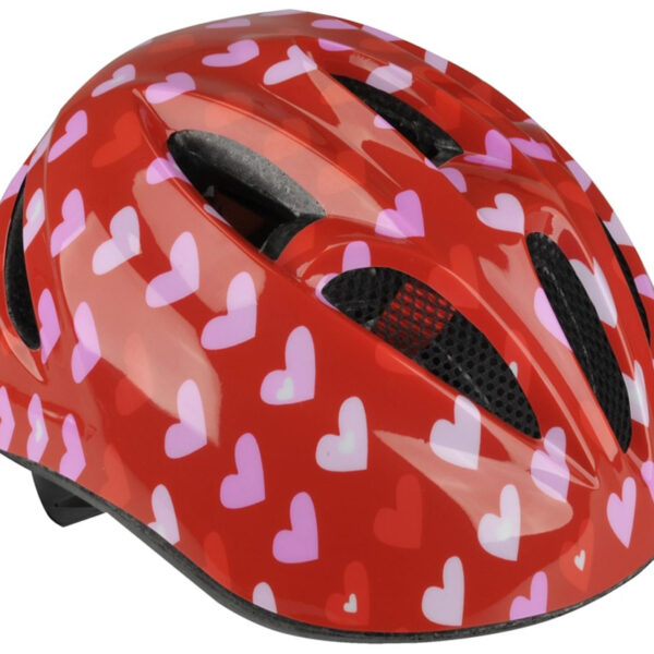 Kinderfietshelm 'Hart', maat: XS/S